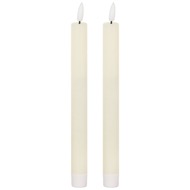 Luxe Collection Natural Glow S/ 2 Ivory LED Dinner Candles - Thumb 1