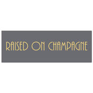Raised On Champagne Gold Foil Plaque - Thumb 1