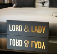 Lord & Lady Gold Foil Plaque - Thumb 2