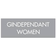Gindependant Women Silver Foil Plaque - Thumb 1