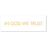 In God We Trust Gold Foil Plaque - Thumb 1