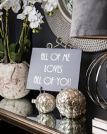 All Of Me Loves All Of You Gold Foil Plaque - Thumb 2