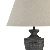 Incia Urn Wooden Table Lamp - Thumb 3