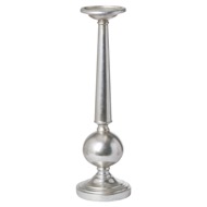 Antique Silver Medium Column Candle Stand - Thumb 1