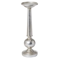 Antique Silver Small Column Candle Stand - Thumb 1