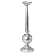 Antique Silver Large Column Candle Stand - Thumb 1
