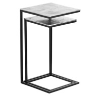 Farrah Collection Silver Set of Two Sofa Tables - Thumb 1
