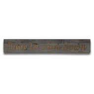 Wine Down Grey Wash Wooden Message Plaque - Thumb 1