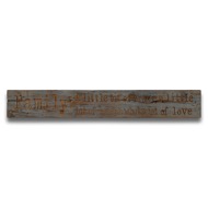 Family Large Grey Wash Wooden Message Plaque - Thumb 1