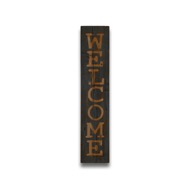 Welcome Grey Wash Wooden Message Plaque - Thumb 1