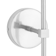 Silver Smoked Glass Globe Wall Pendant - Thumb 2