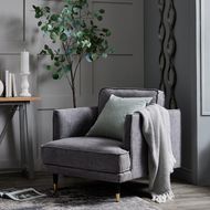 Hampton Grey Large Arm Chair - Thumb 4