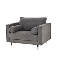 Hampton Grey Large Arm Chair - Thumb 1