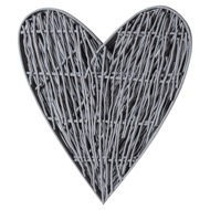 Large Grey Willow Branch Heart - Thumb 3
