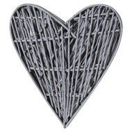 Grey Small Willow Branch Heart - Thumb 3