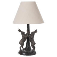 Marching Hares Lamp With Linen Shade - Thumb 1