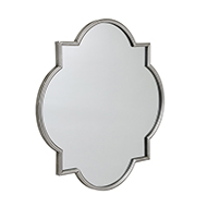 Antique Silver Quarterfoil Mirror - Thumb 1