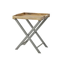 Nordic Grey Collection Large Butler Tray Table - Thumb 1
