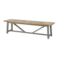 Nordic Grey Collection Dining Bench - Thumb 1