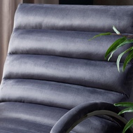 Grey And Silver Ribbed Ark Chair - Thumb 7