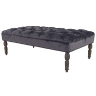 Knightsbridge Button Pressed Ottoman - Thumb 1