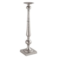 Farrah Collection Silver Tall Large Dinner Candle Holder - Thumb 1
