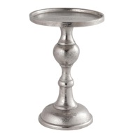 Farrah Collection Silver Large Sqaut Pillar Candle Holder - Thumb 1