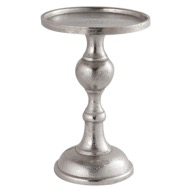 Farrah Collection Silver Squat Pillar Candle Holder - Thumb 1