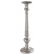 Farrah Collection Large Silver Dinner Candle Holder - Thumb 1