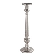 Farrah Collection Small Silver Dinner Candle Holder - Thumb 1
