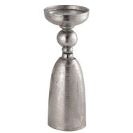 Farrah Collection Silver Large Pillar Candle Holder - Thumb 1