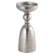 Farrah Collection Silver Medium Pillar Candle Holder - Thumb 1