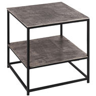 Farrah Collection Silver Side Table - Thumb 1