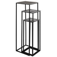 Farrah Collection Silver set of Three large Display Tables - Thumb 1