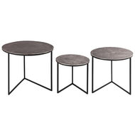 Farrah Collection Set of Three Round Tables - Thumb 1