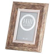 Distressed Wood With Silver Bevel 4X6 Photo Frame - Thumb 1