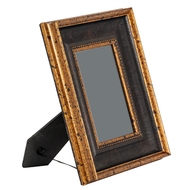 Black And Antique Gold Beaded 5X7 Photo Frame - Thumb 3