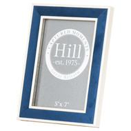 Silver Edged Navy Velvet 5X7 Photo Frame - Thumb 1