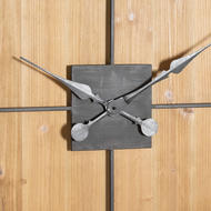 Williston Square Large Wooden Wall Clock - Thumb 3