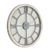 Williston White Wall Clock - Thumb 1