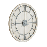 Williston White Large Wall Clock - Thumb 1