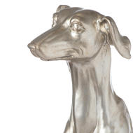 William The Whippet Silver Table Lamp With Grey Velvet Shade - Thumb 2