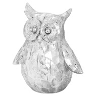 Olive The Large Silver Ceramic Owl - Thumb 1