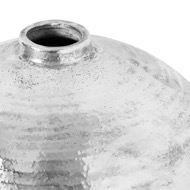 Large Hammered Silver Astral Vase - Thumb 2