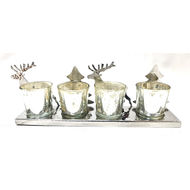 Silver Four Tealight Holder - Thumb 5