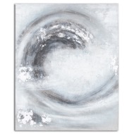 Sierra Silver And Grey Hand Painted Canvas - Thumb 1