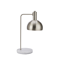 Marble And Silver Industrial Adjustable Desk Lamp - Thumb 1