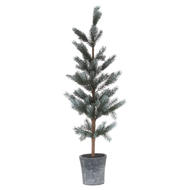 Christmas Fir Tree In Stone Pot - Thumb 1