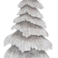 Carved Wood Effect Grey Small Snowy Tree - Thumb 2