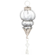 The Noel Collection Smoked Midnight Jewel Drop Bauble - Thumb 1